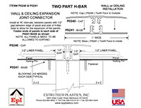 Two Part 3in Cap H-Bar Detail